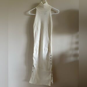 Guess Turtleneck Sleeveless Rib Sweater Dress